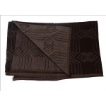Pure Pashmina Stole / Shawl in Brown Color Abstract Design Size 70*30